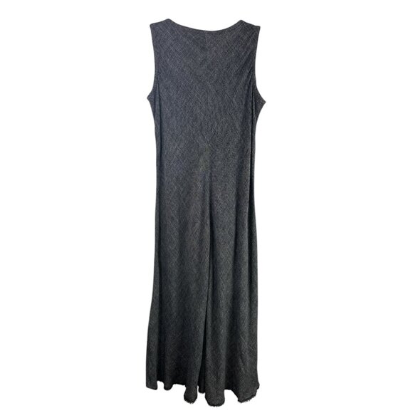 Eileen Fisher Maxi Dress Linen Blend Sleeveless Sz L Lagenlook Beachy Island - Picture 3 of 15